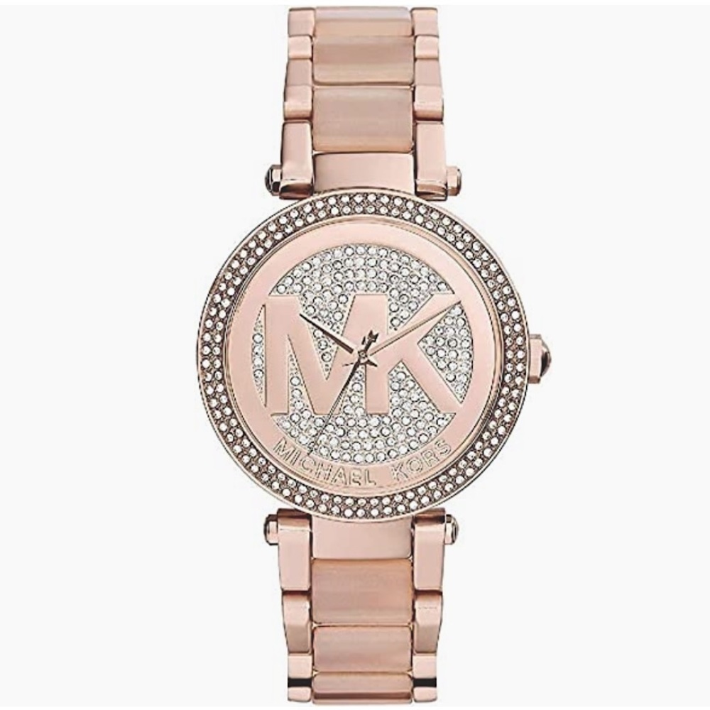 Michael Kors Parker Stainless Steel Watch Glitz